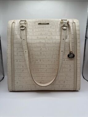 Brahmin Large Caroline in Ivory Terrace